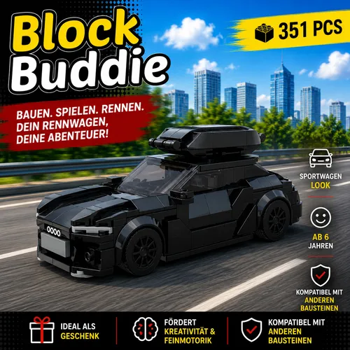 BlockBuddie™ Audi RS6 Avant Sport MOC Auto Rennwagen Klemmbausteine