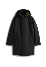 Tommy Hilfiger Herren Mantel Tech Padded Parka mit Kapuze, Schwarz - Funktionsjacke für Herren, wasserabweisend und warm, ideal für kalte Wintertage und unterwegs. Hoher Tragekomfort mit zeitlosem Design und ikonischem Tommy Hilfiger Branding.