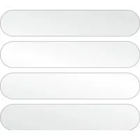 Aufkleber Reflektionsstreifen'' 8 cm x 1,5 cm Weiß