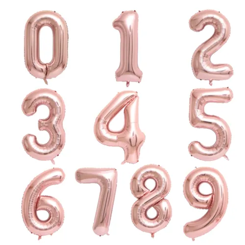 Folienballon Zahl Folien Luftballon Helium Ballon Geburtstag Deko Party 100cm