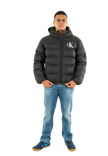 CALVIN KLEIN JEANS LS NYLON MONOGRAM PUFFER JKT von Calvin Klein