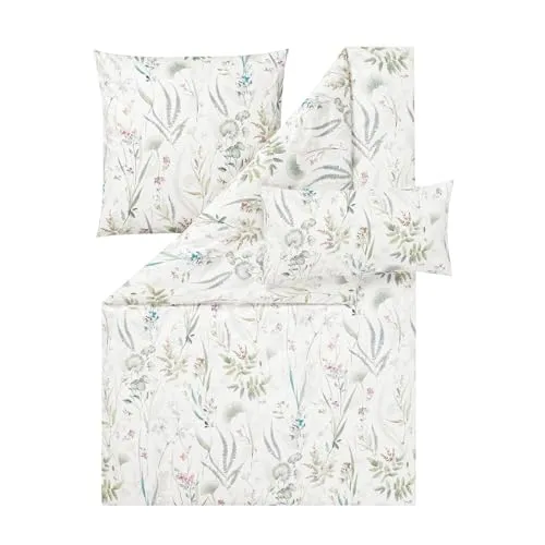 ESTELLA Mako-Satin Bettwäsche Rieke Mint in türkis von ESTELLA