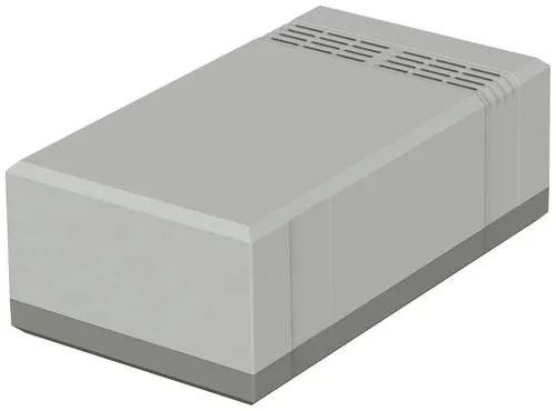 Bopla ELEGANT EG 2070 L 32207012 Elektronikgehäuse - Steckdosen- & Schalterteile, mit praktischen Lüftungsschlitzen für optimale Belüftung, aus robustem Polystyrol in Lichtgrau (RAL 7035)