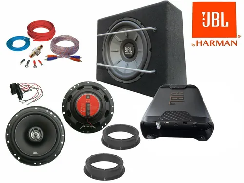 JBL VW UP Komplett Set 11-21: Lautsprecher, Subwoofer & Verstärker - Komplettanlage für Volkswagen UP mit 1775 W Leistung, inklusive Kabel, Lautsprecher, Subwoofer und Verstärker für ein unvergleichliches Klangerlebnis.