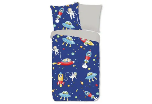 ESPiCO Kinderbettwäsche Weltraumfreunde - Bettwäsche-Set für kleine Astronauten, aus 100% Baumwolle, atmungsaktiv und temperaturausgleichend für besten Schlafkomfort.