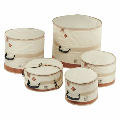 Tama Power Pad Drum Bag Set BE - Koffer & Taschen: Hochwertiges Taschenset mit 10mm Polsterung, ideal für den sicheren Transport von Drums in der Designer Collection.