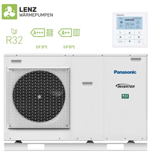 Wärmepumpe Monoblock 5kW von Panasonic WH-MDC05J3E5 R32 230 Volt Inverter