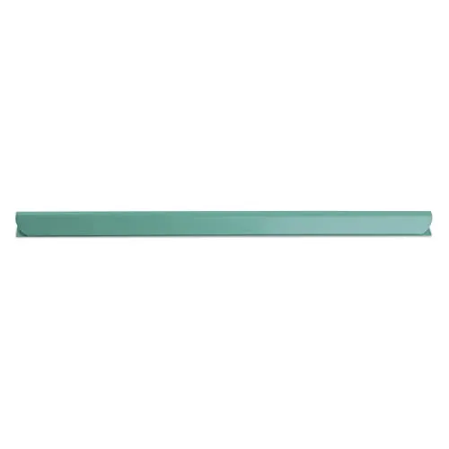 DONAU Universal Klemmschienen / 10 Stück/Klemmschiene DIN A4/ 10mm für circa 100 Blatt/Klemmleiste für Sichtschutzstreifen/Befestigungs-clips/PVC Kunststoff/Grün