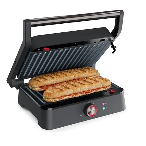 Princess Kontaktgrill mit 180° Öffnung und abnehmbaren Platten