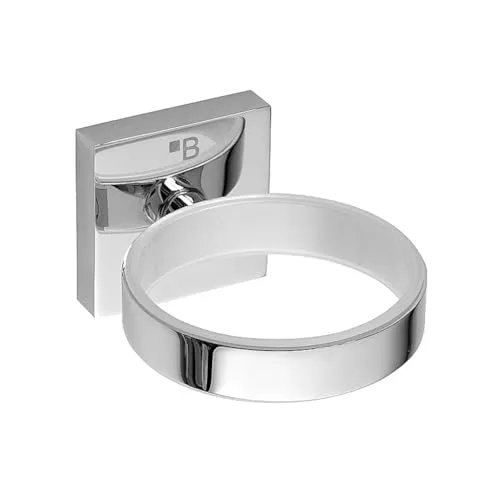 Brillantbad META Fönhalter Messing Chrom poliert - Trockner- & Waschmaschinenständer, elegantes Design aus poliertem Messing mit einfacher Montageoption – ideal für stilvolle Bäder und WCs.