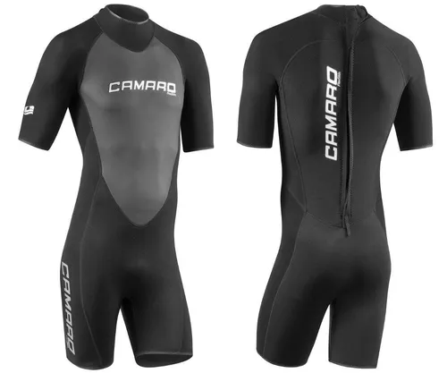 CAMARO Neopren Shorty Herren Flex Skin - Ultra Stretch Surfanzug in Größe XL - Hochwertiger 3mm Neopren Shorty mit extrem dehnbarem Material für besten Tragekomfort. Ideal für Wassersportarten wie Surfen und Kiten. 3 Jahre Reparaturservice ab Kaufdatum.