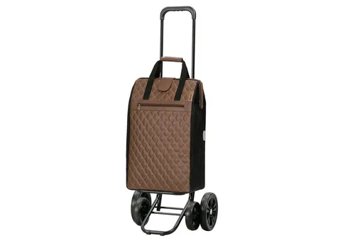 Andersen Einkaufstrolley Quattro Shopper Inra braun, klappbar, höhenverstellbar, belastbar bis 50kg, wasserabweisend