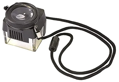 moses Aufsatzlupe Schwarz 10-fach LED