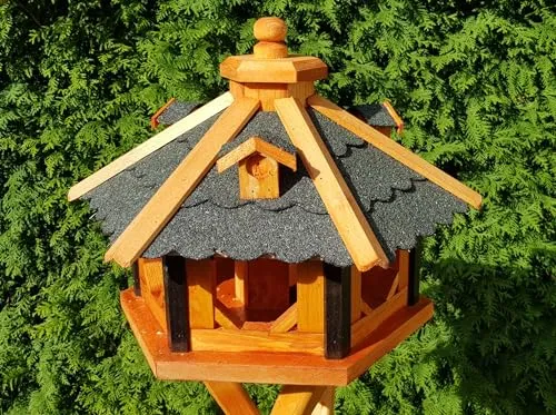 Vogelhaus aus Holz wetterfest (L ohne Ständer, Grün)