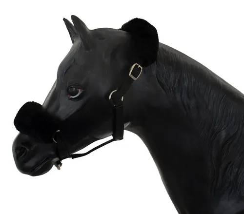 Engel Reitsport Reithalfter SET4 Lammfell Halfter Schoner - Reithalfter mit 100% echtem Merino Lammfell, atmungsaktiv und temperaturausgleichend, schützt empfindliche Stellen und vermindert Druckstellen.