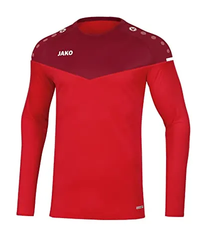 JAKO Herren Sweatshirt Champ 2.0 in Rot/Weinrot, Größe M