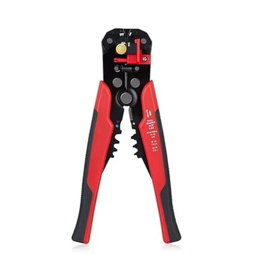 3-in-1 Automatisches Abisolierwerkzeug, Crimper und Drahtschneider AWG10-24/0,2-6mm² Selbsteinstellendes Handwerkzeug zum Abisolieren, Schneiden und Crimpen