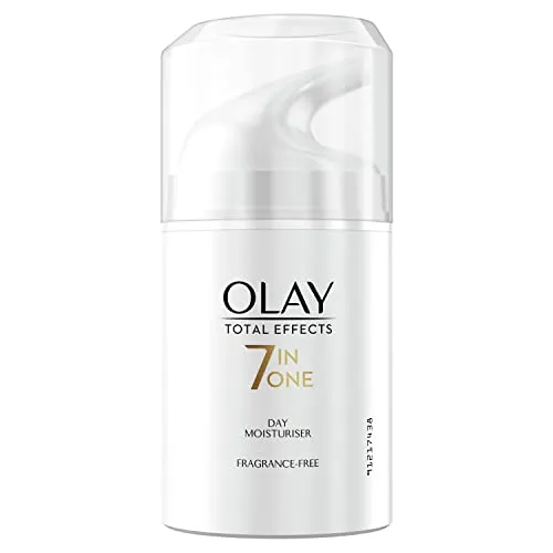 Olay Te Crema Dia Sin Perfume 50Ml - Tagespflege für strahlende Haut, bekämpft 7 Zeichen des Alterns mit Niacinamid und Antioxidantien für ein jugendliches Aussehen.
