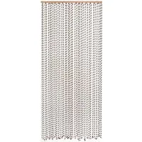 Conacord Türvorhang Seil Vorhang - Handgefertigter Insektenschutz - Fliegengitter mit 36 handgearbeiteten Strängen, ideal als Raumteiler. Maße: 90x200cm, inklusive Aufhängungsleiste aus Baumwolle.