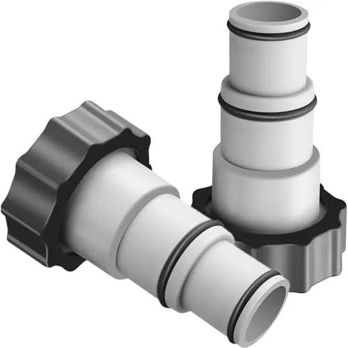 Stück Adapter A für Intex Pool, Ersatz-Schlauchadapter für Pumpen, A-Serie, mit Innengewinde zum Verschrauben, Anschluss für Pool-Schlauc 2