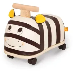 B. Rutschauto aus Holz – Roll-Zebra auf Rollen - Kinderfahrzeug mit weichem Obermaterial, ideal für Laufanfänger. Fördert spielerisch die körperliche Entwicklung Ihres Kindes und sorgt für sicheren Halt.