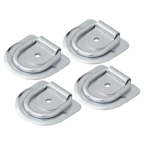 APT 4er Set Zurrmulde 89 x 85 mm Anhänger Zurröse verzinkt, 70 x 62 mm Ringöse, Bruchlast 1480 kg, Ladungssicherung