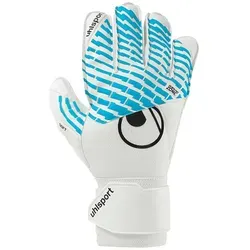 uhlsport Fußball Torwarthandschuhe Fangmaschine Cybertec - Soft Pro für Kinder - Torwarthandschuhe mit exklusivem SUPERSOFT-Latex für besten Grip und Dämpfung. Atmungsaktives Material sorgt für hohen Tragekomfort und optimale Fangsicherheit.