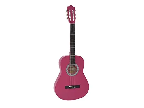 DIMAVERY AC-303 Klassikgitarre 3/4, pink | Klassische Gitarre 3/4