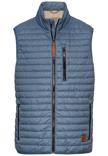 camel active Steppweste mit Stehkragen blau|braun 56 - Funktionsjacke mit Stehkragen, ideal für den Alltag. Leicht und warm, perfekt für die Übergangszeit.