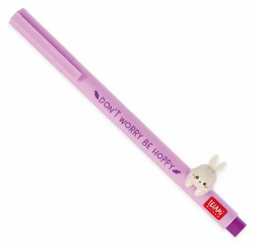 Legami Gel Pen Lovely Friends Bunny, mit Tierdeko, Gelstift, Gelschreiber, Stift, Hase, CPP0024