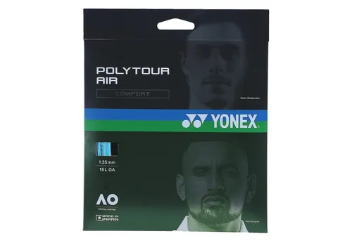 Yonex Tennissaite Poly Tour Air (Haltbarkeit+Touch) blau 12m Set, Saitendicke: 1.25