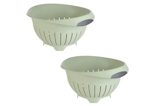 Engelland Nudelsieb Abtropfsieb, Seiher, Kunststoff, (Vorteils-Set, 2-St., Ø 24,5 cm), spülmaschinengeeignet, BPA-frei, lebensmittelecht