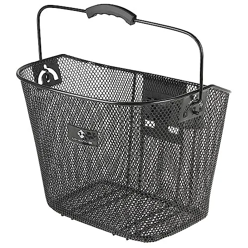 M-Wave Fahrradkorb Ba-F Clip Bar, Schwarz, 431515