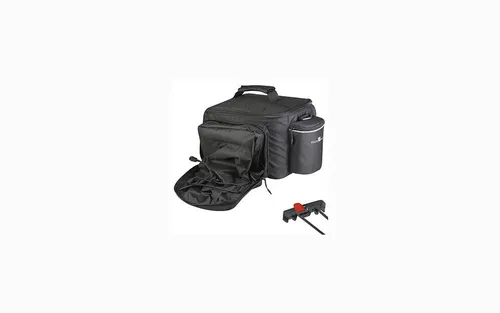 KLICKfix Rackpack Sport Plus für Racktime - 12-18 L, Schwarz - Fahrradtaschen mit innovativem Racktime-System, ideal für sportliche Ausflüge und vielseitige Nutzung.