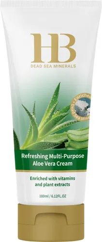 H.B. Dead Sea Minerals Körpercreme Health&Beauty Aloe Vera Pflegecreme mit Mineralien – 180ml