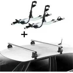 2x Fast Rider Alu Fahrradträger + Dachträger VDP EVO ALU kompatibel mit für Mini Clubman (F54) *** 5 Türer ab 2015