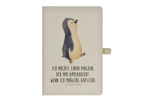 Mr. & Mrs. Panda Notizbuch Pinguin marschieren, Skizzenbuch, Transparent, Familie, Schreibheft, Mr. & Mrs. Panda, a5 buch Applaus Kladde