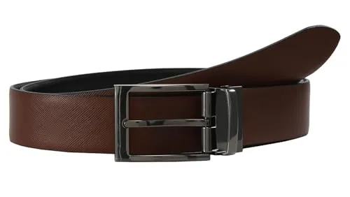 LLOYD 2 in 1 Reversible Belt W80 Cognac/Black - Kürzbar - Activewear für Herren, beidseitig tragbarer Echtleder-Gürtel, hochwertig verarbeitet und praktisch für jeden Anlass.