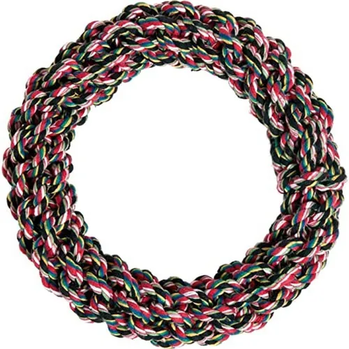 Hundespielzeug Karlie Baumwollring 20 cm Beißspielzeug Beißring zur Zanhpflege
