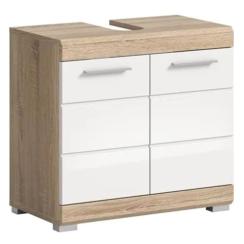 furnling Waschbeckenunterschrank Laurent – Eleganter Badezimmerschrank mit 2 Türen