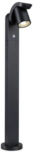 Paulmann 94831 Cuff LED-Pollerleuchte 10W Anthrazit - Lampen mit 700lm und korrosionsbeständiger Oberfläche, ideal für Eingangsbereiche in Küstennähe. Integrierter Dämmerungs- und Bewegungsmelder für optimale Sicherheit und Energieeffizienz.