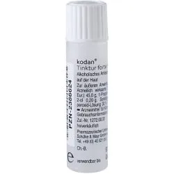 Schülke & Mayr GmbH Schülke kodan® Tinktur forte Hautantiseptikum, farblos, Gebrauchsfertiges, alkoholisches Hautantiseptikum, 6 ml - Tupfflasche 104021