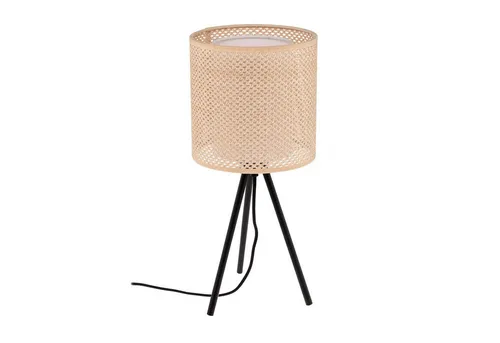 Lindby Tischleuchte Soula, 1 x 15 W LED - Stilvolle Beleuchtung für Ihr Zuhause - Nachttischleuchte aus Textil und Kunststoff, ideal für gemütliche Abende. Flexibel mit E27-Leuchtmitteln bestückbar und im modernen Dreibein-Design.