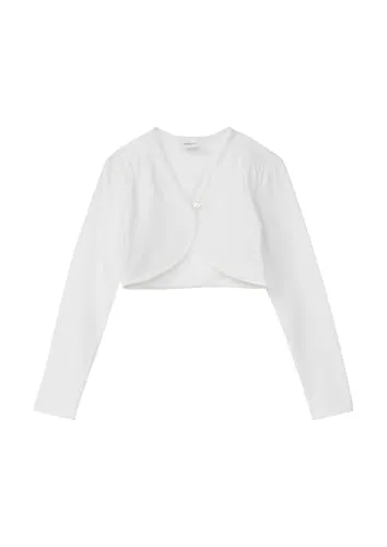 s.Oliver Bolero mit Satinkante in weiß von s.Oliver