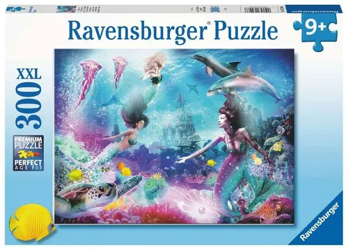 RAVENSBURGER PUZZLE - KINDERPUZZLE IM REICH DER MEERJUNGFRAUEN 300 TEILE XXL NEU