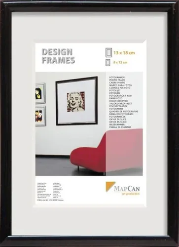 Kunststoff Bilderrahmen Design Frames schwarz, 50 x 60 cm  Bilderrahmen