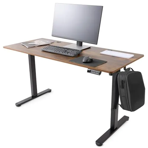Arebos elektrisch höhenverstellbarer Schreibtisch 140x60 cm mit Memory-Funktion - Schreibtisch mit ergonomischer Höhenverstellung von 72-118 cm, ideal für gesundes Arbeiten im Sitzen und Stehen. Praktische Memory-Funktion für individuelle Höhenanpassung.