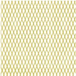 Alberts Streckmetallblech aus Aluminium, goldfarbig eloxiert, 250 x 500 mm - Hochwertiges Streckmetallblech aus eloxiertem Aluminium, ideal für kreative Projekte. Mit einer Materialstärke von 1,6 mm und präzisen Abmessungen ist es der perfekte Problemlöser für zahlreiche Anwendungen.