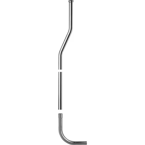 Spülkastenrohr mit losem Bogen 65mm gekröpft, Kunststoff weiß