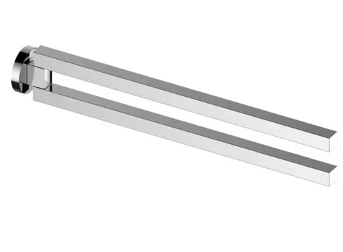 Keuco Edition 90 Handtuchhalter 19018010000 - Schwenkbar und verchromt - Handtuchhalter mit 450mm Ausladung, 2-tlg. und schwenkbar für flexiblen Einsatz im Bad. Hochwertige Verchromung sorgt für Langlebigkeit und elegantes Design.